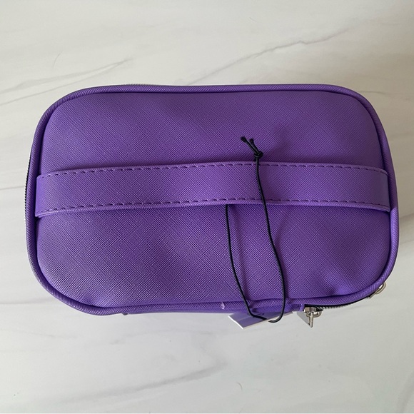 Marc Tetro Bichon Frise Cosmetic Tote/ Pouch- Purple- NWT - Picture 6 of 7